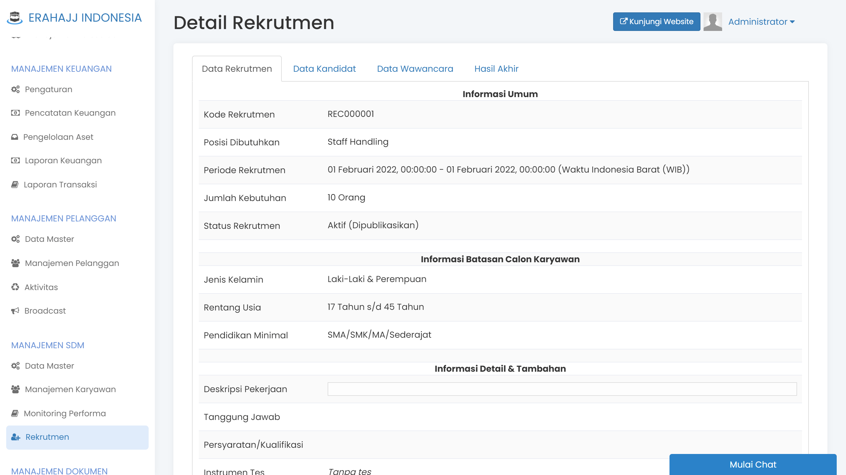 Informasi Detail Persediaan Barang